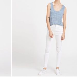 White Ripped Skinny Jeans